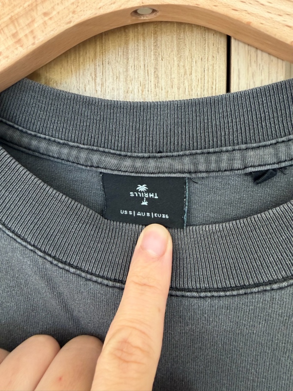 Thrills Perceptive Reality Oversized Tee in Merch Black Size S(super oversized) - Picture 8 of 9